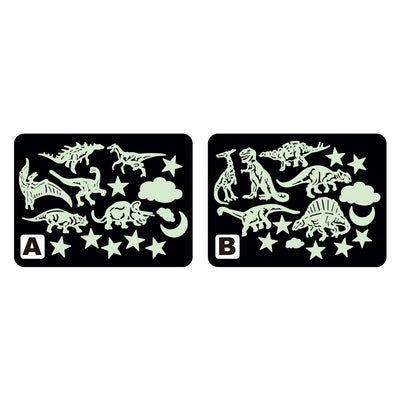 Dinosaures qui brillent dans le noir, 16 pcs.