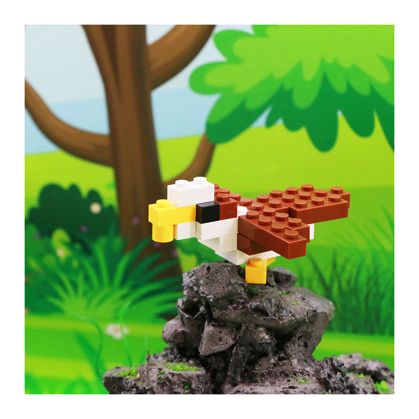 Blocs de construction animal dans une boîte