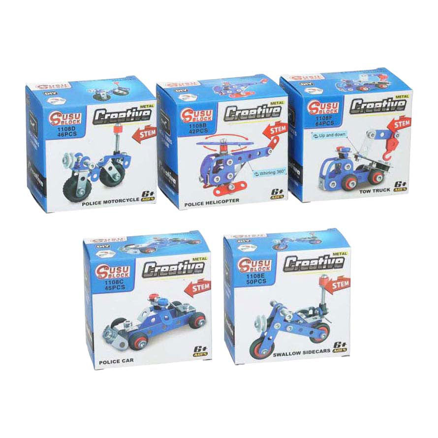 Kit de construction métallique véhicule de police