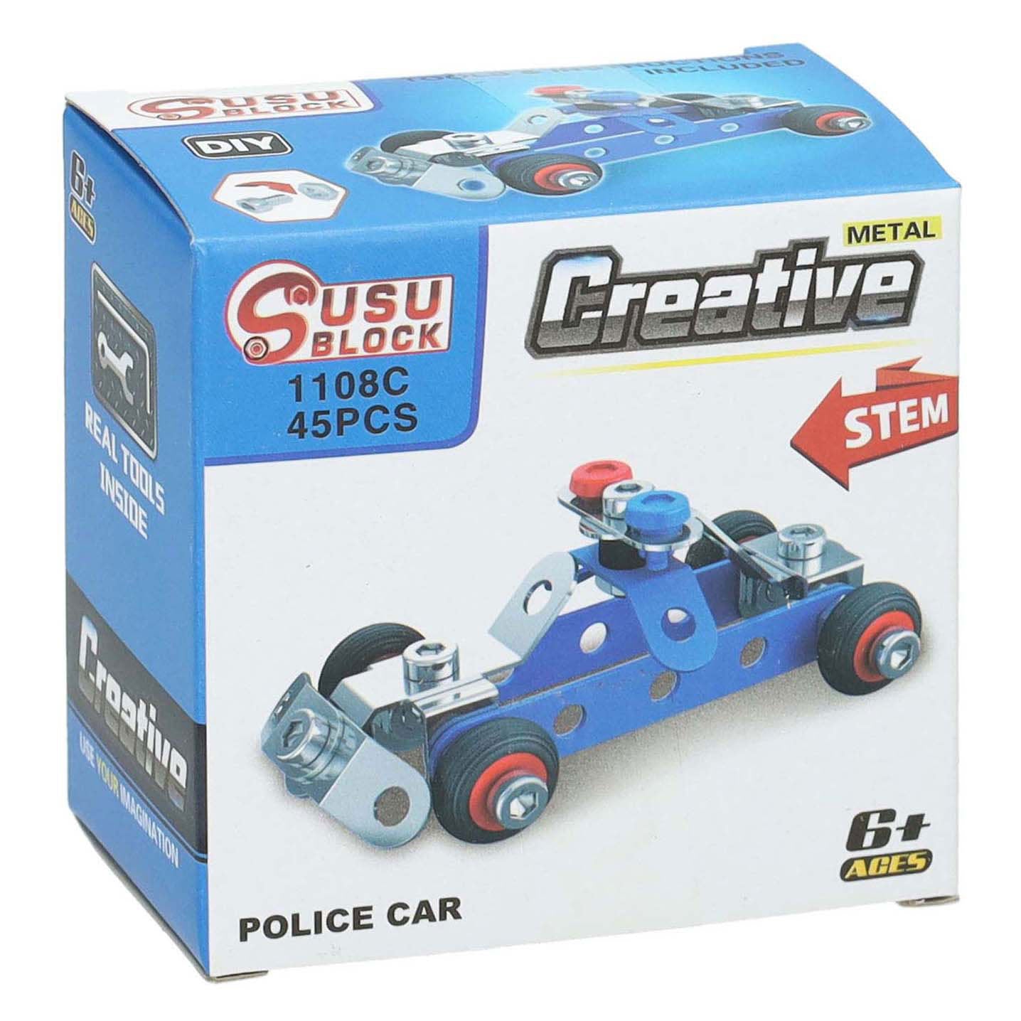 Kit de construction métallique véhicule de police
