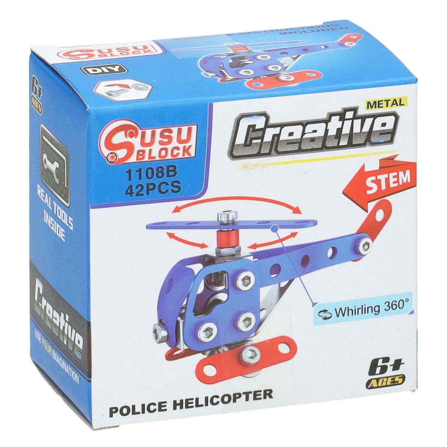 Kit de construction métallique véhicule de police