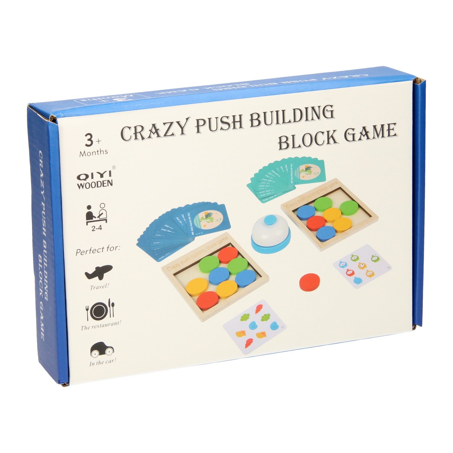 Duel de puzzle coulissant en bois avec jeu de cloches