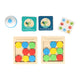 Duel de puzzle coulissant en bois avec jeu de cloches