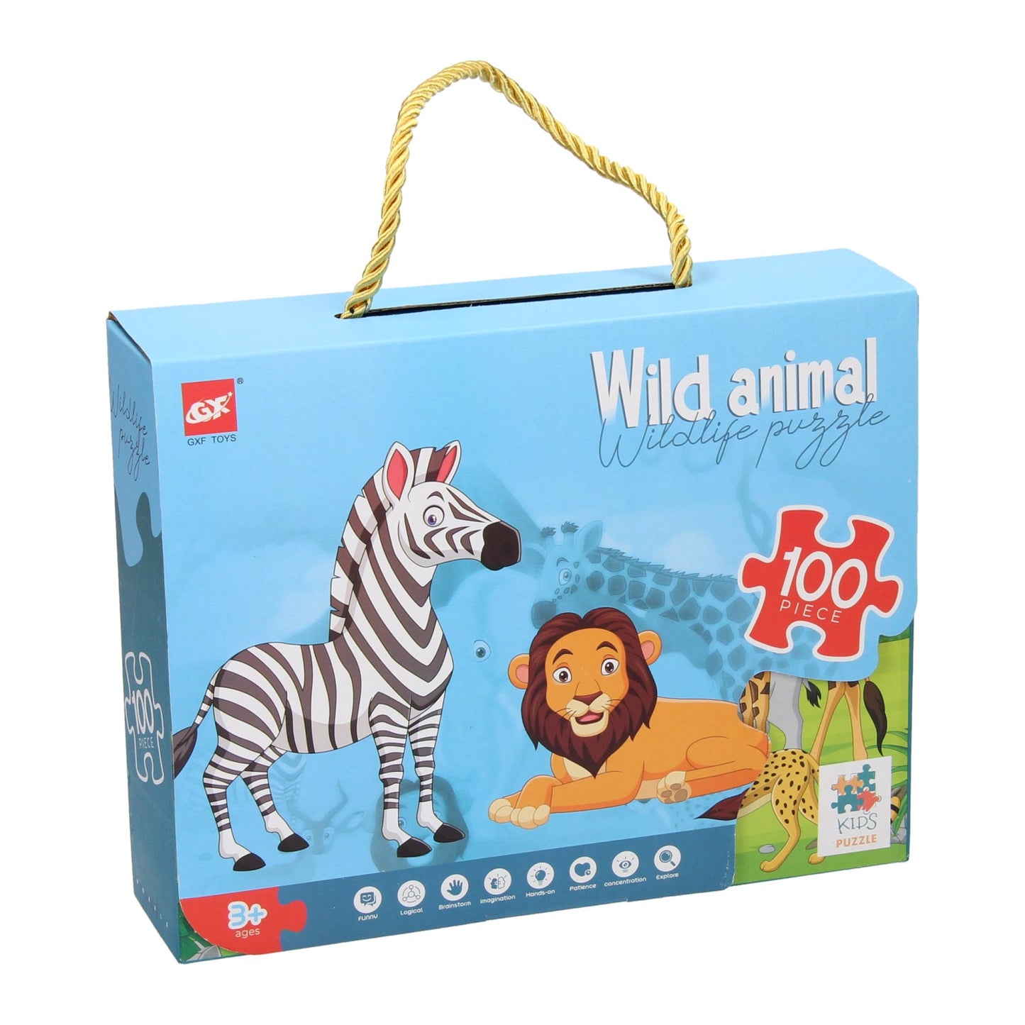 Puzzle des animaux sauvages, 100e.