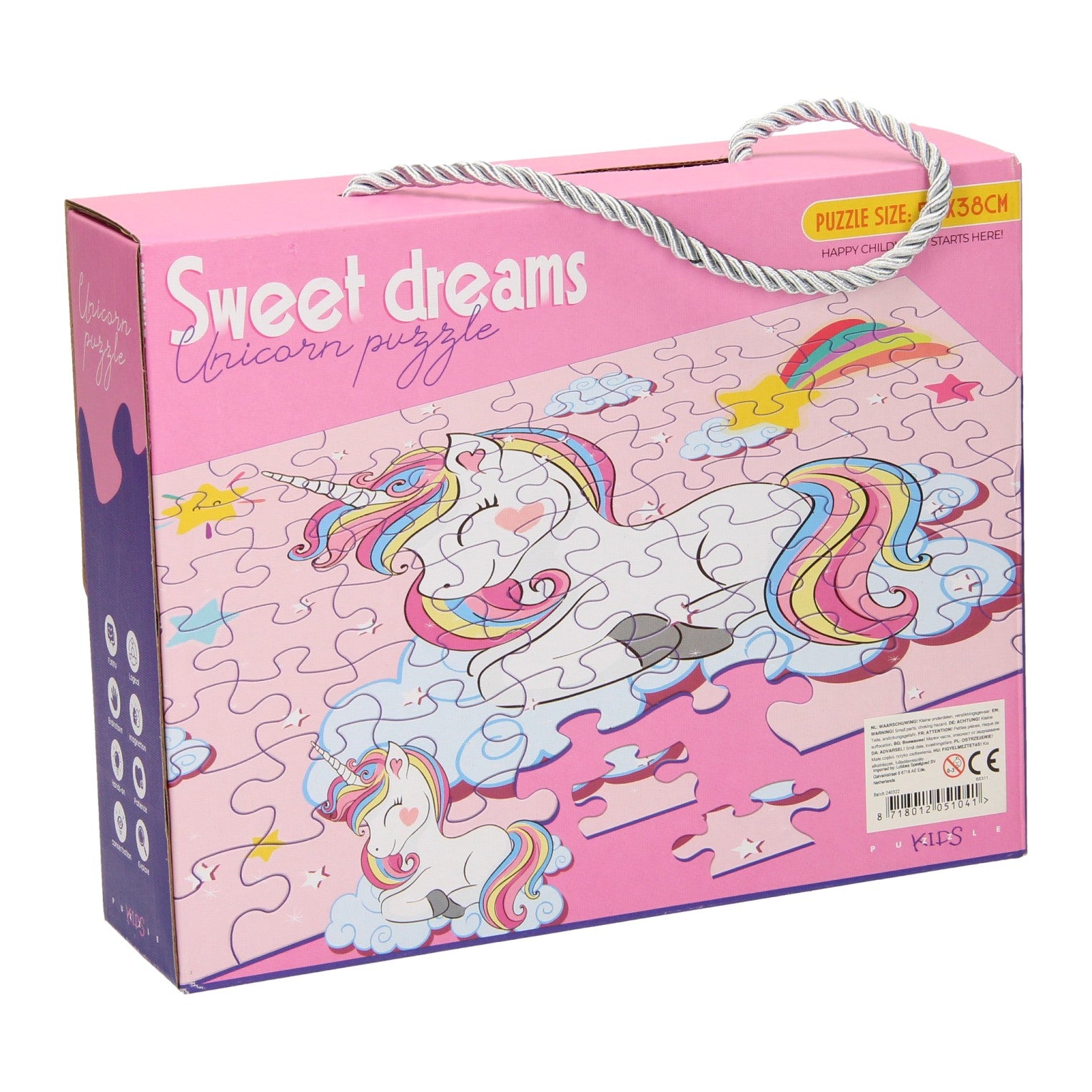 Puzzle licorne de beaux rêves, 63 pièces