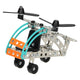Hélicoptère en kit de construction métallique, 106 pièces.