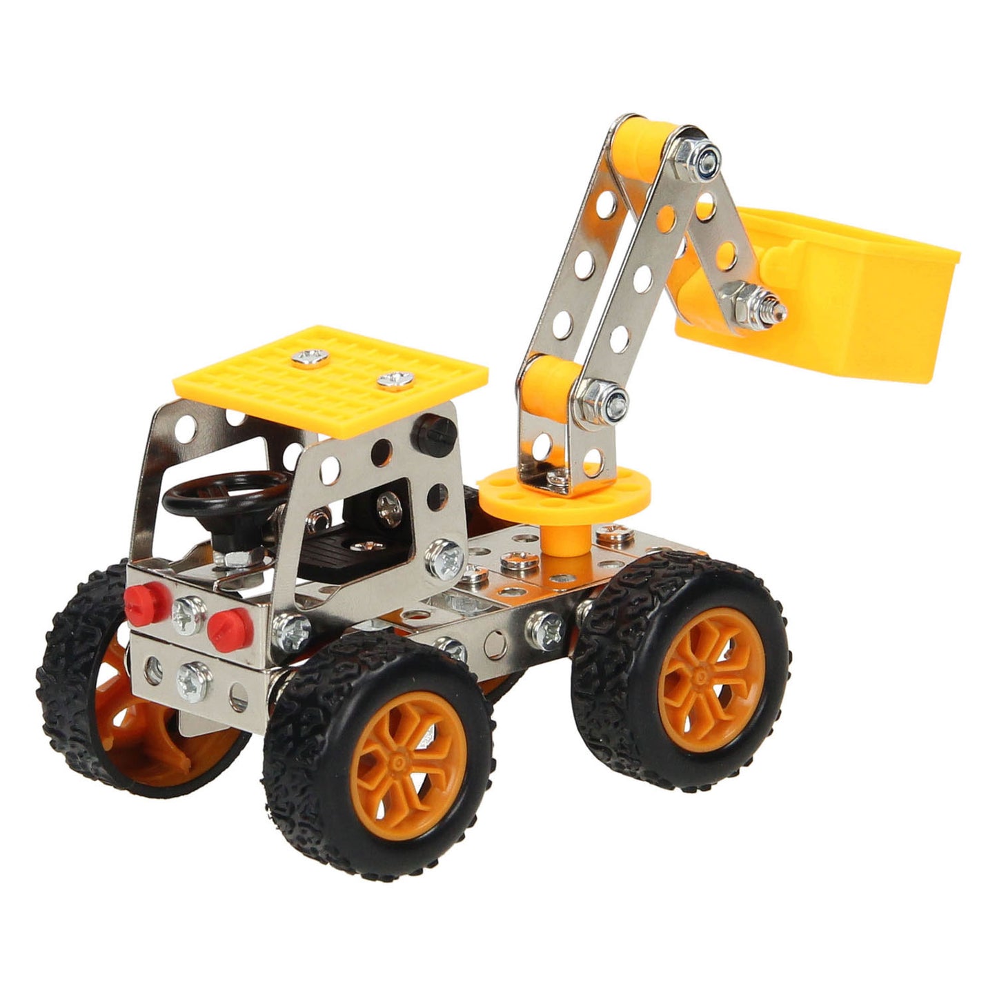 Camion en kit de construction métallique avec nacelle élévatrice, 115 pièces.