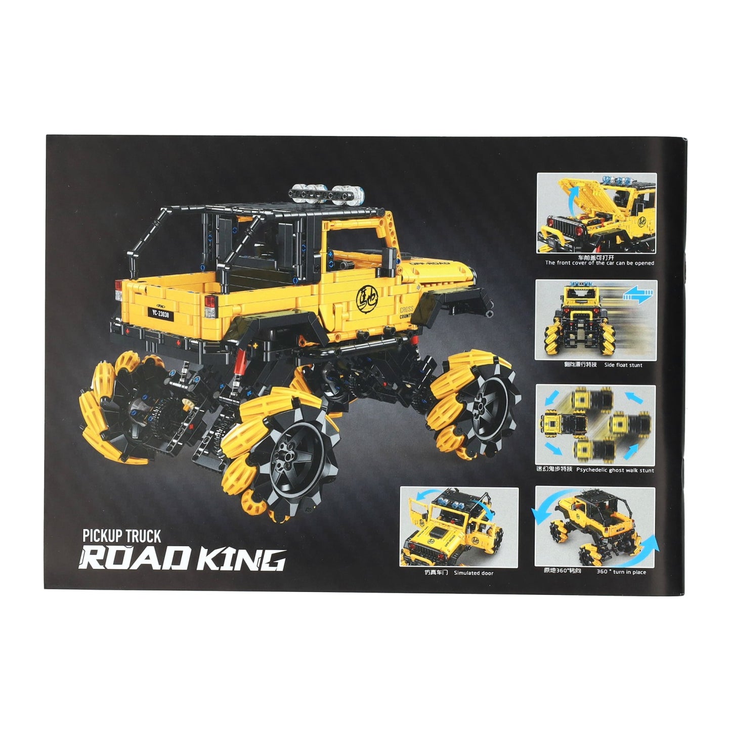 Ensemble de blocs de construction contrôlables Rc Happy build, camionnette – 1490 pièces.