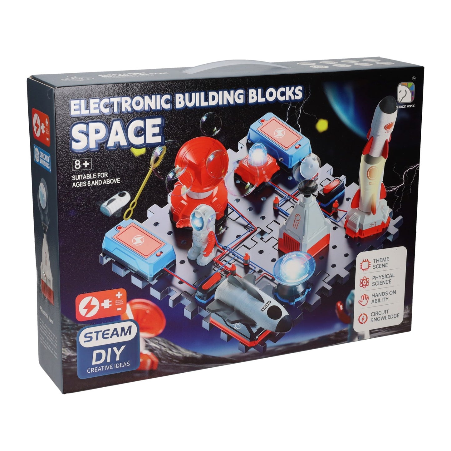 Espace de jeu de construction électrique électronique scientifique