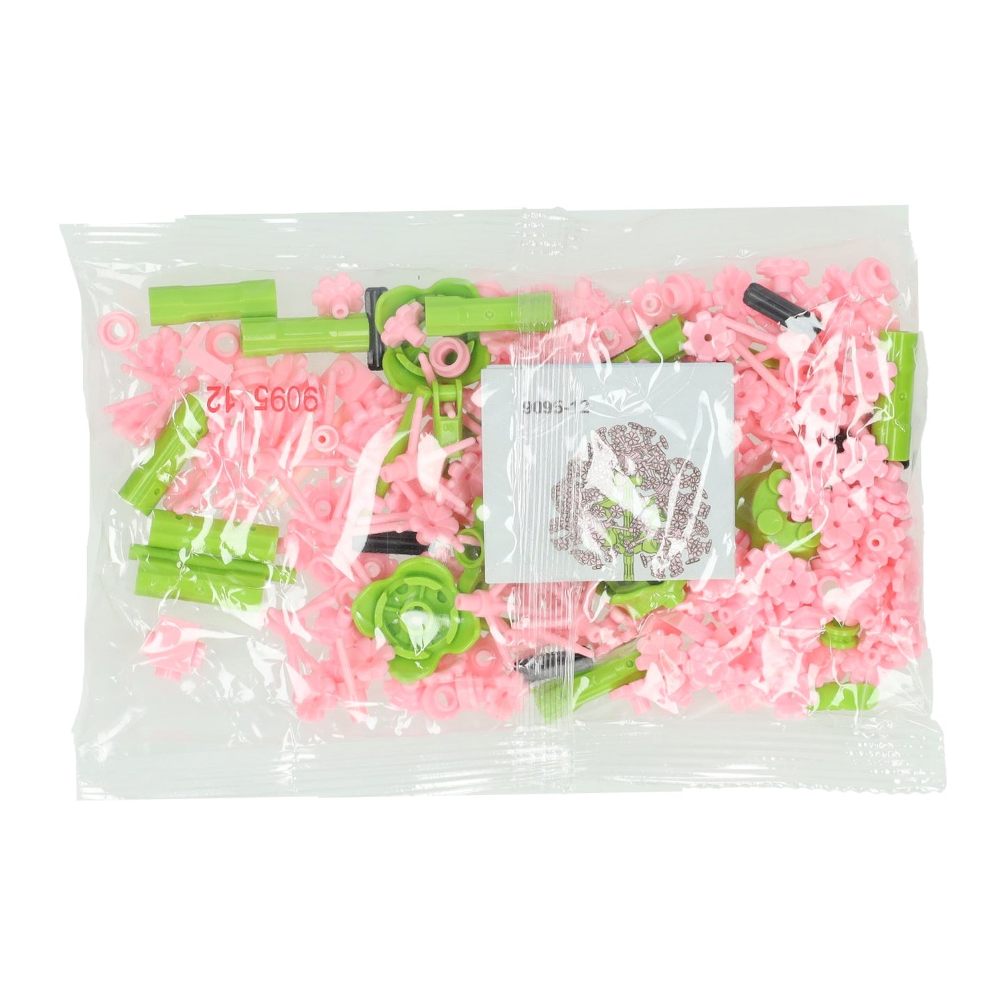 Jeu de construction de fleurs rose - 227 pièces.