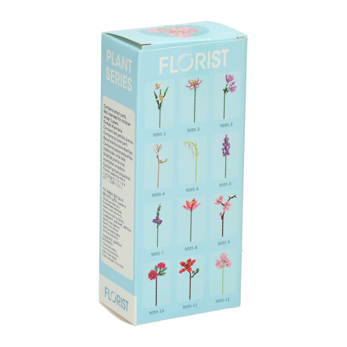 Jeu de construction de fleurs rose - 227 pièces.