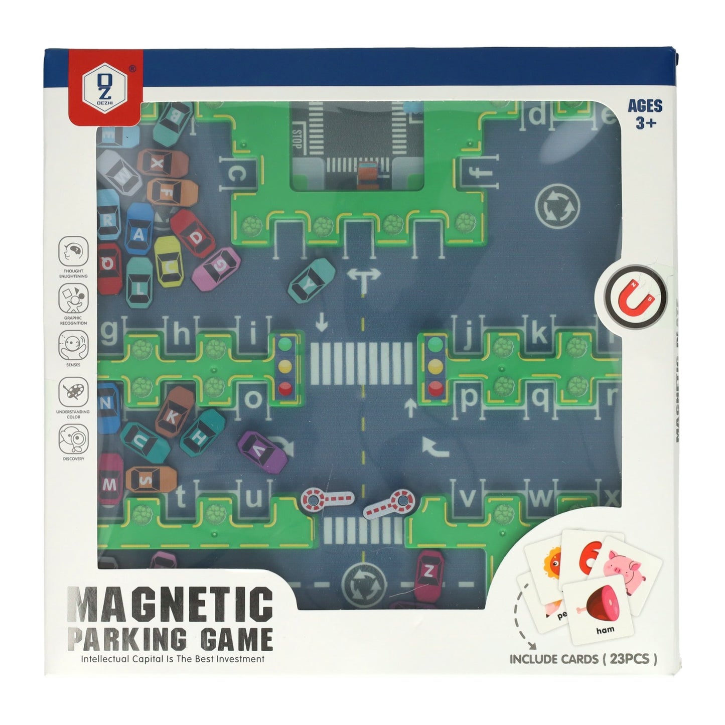 Jeu de stationnement magnétique - 49 pcs.