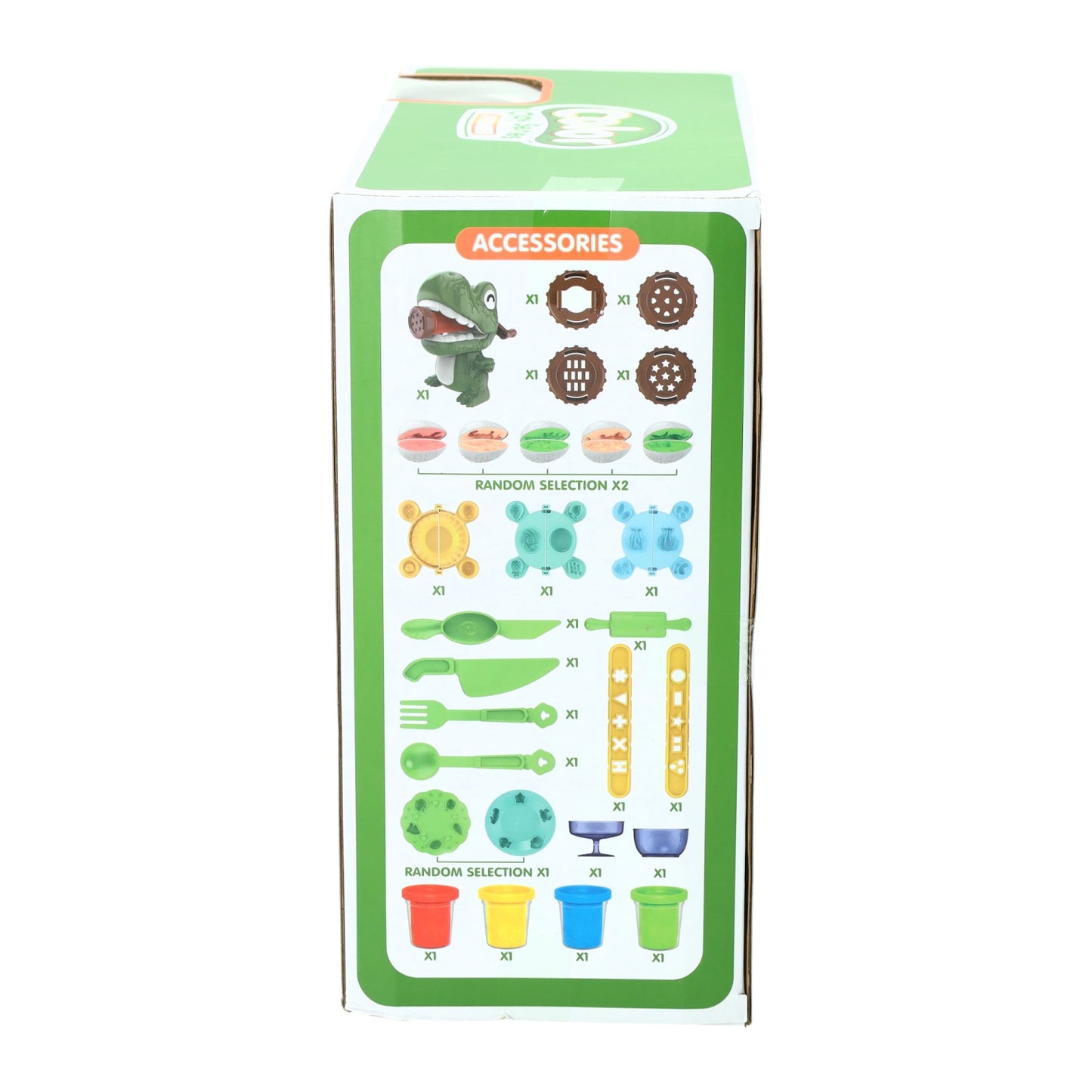Ensemble d'argile Dino - 4 pots en argile - 24 pcs.