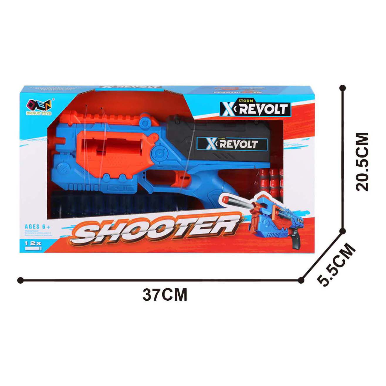 Shooter x revolt - avec 12 flèches souples
