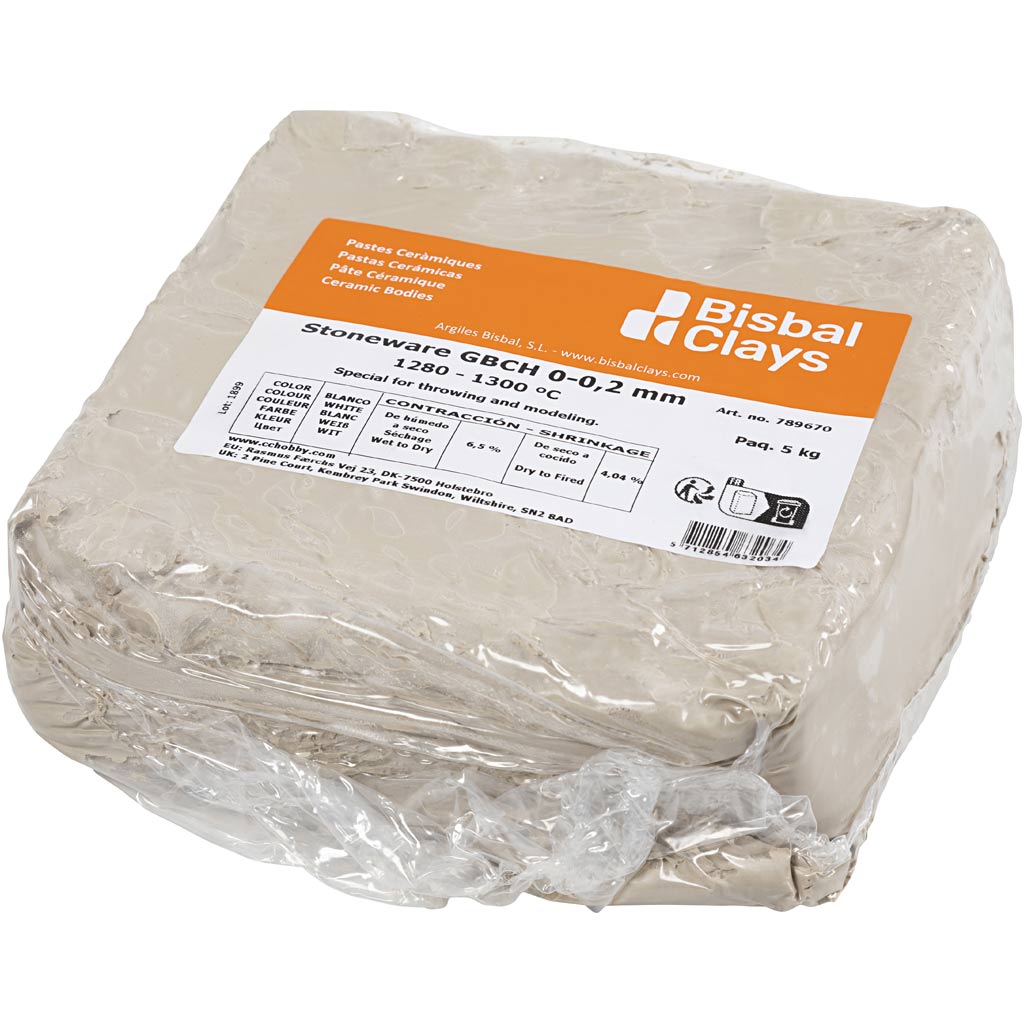 Argile à grès, blanc cassé, 5 kg 1 carton