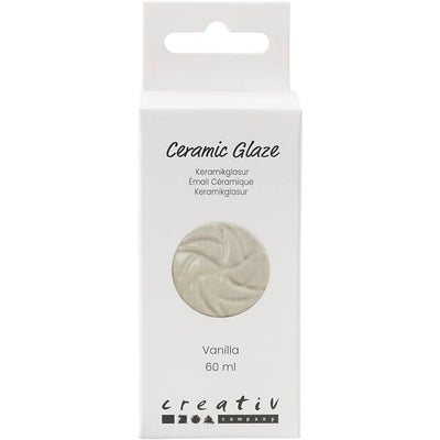Glaçage céramique Creativ company, 984-1101 °c, opaque, vanille, 60 ml 1 flacon