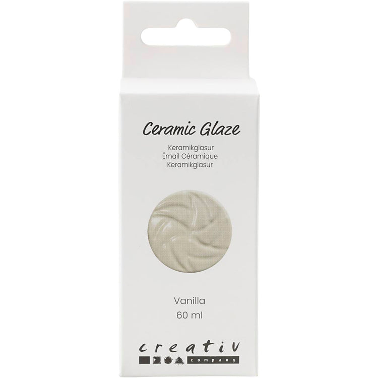 Glaçage céramique Creativ company, 984-1101 °c, opaque, vanille, 60 ml 1 flacon