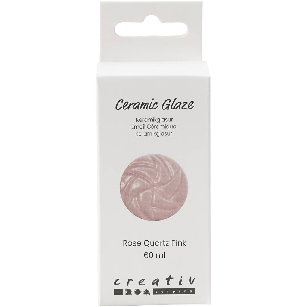 Vernis céramique Creativ company, 984-1101 °c, opaque, rose, 60 ml 1 flacon