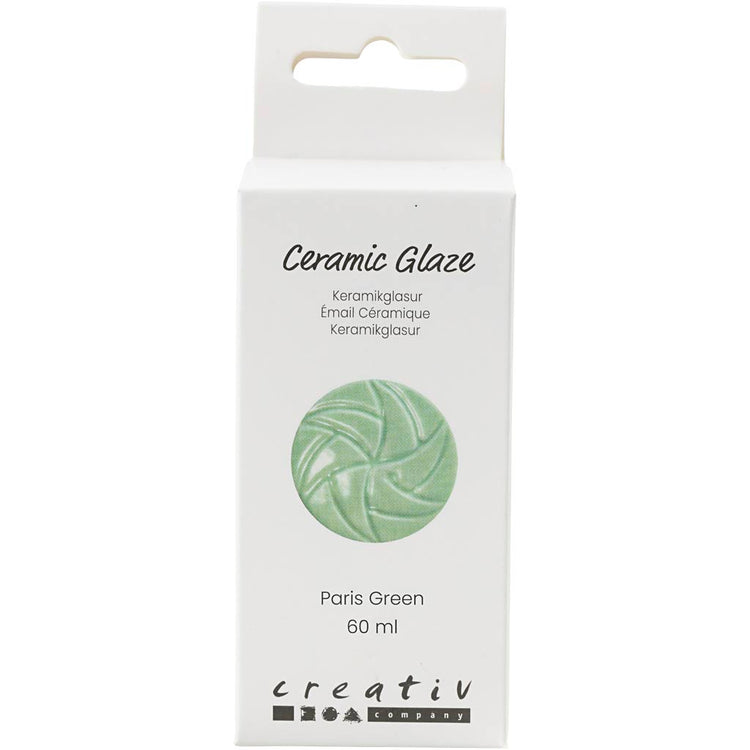 Glaçage céramique Creativ company, 984-1101 °c, opaque, vert paris, 60 ml 1 flacon