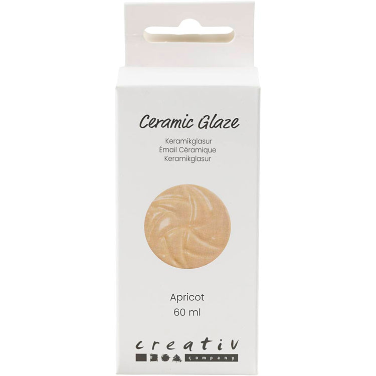 Glaçage céramique Creativ company, 984-1101 °c, opaque, abricot, 60 ml 1 flacon