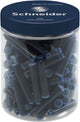 Cartouches d'encre Schneider pour instruments d'écriture Schneider - 100 pièces - bleu foncé - s-6823