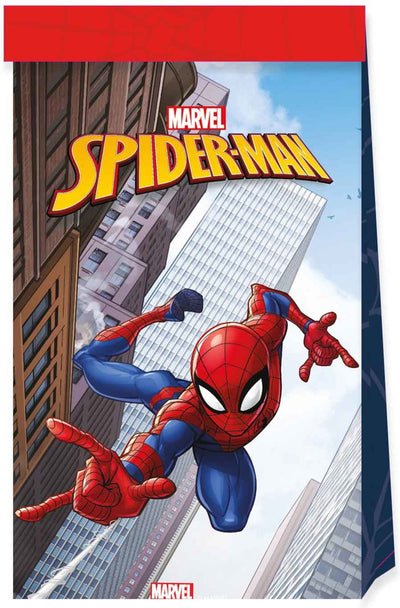 Sacs de fête de papier Globos FSC Spider-Man, 4st.