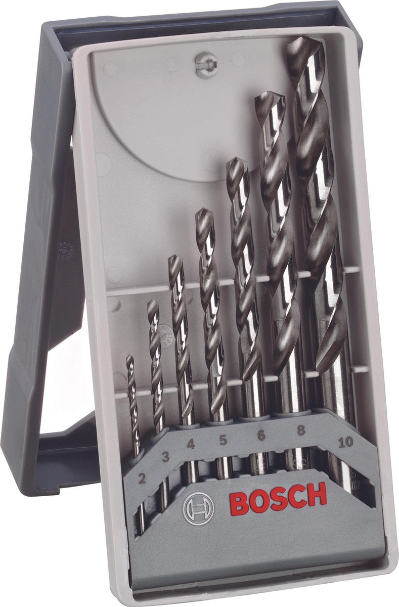 Bosch mini x-line pro set avec 7 forets à métaux hss-g