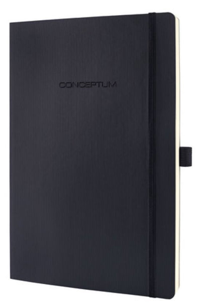 Carnet Sigel - conceptum pure - a4 - couverture souple - noir - 194 pages - 80 grammes - ligne - si-co311