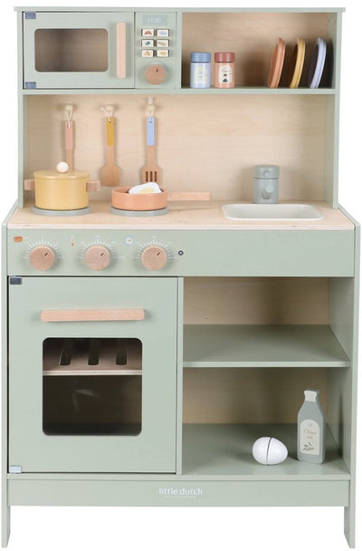 Cuisine de jeu en bois Little Dutch menthe