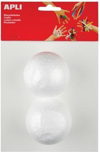 Apli kids boule en polystyrène diamètre 70 mm 2 pièces