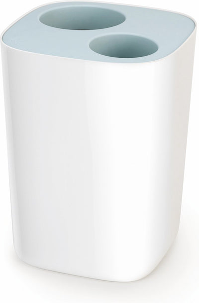 Poubelle divisée Joseph Joseph - Cuisine salle de bain - 2 x 8l - crème