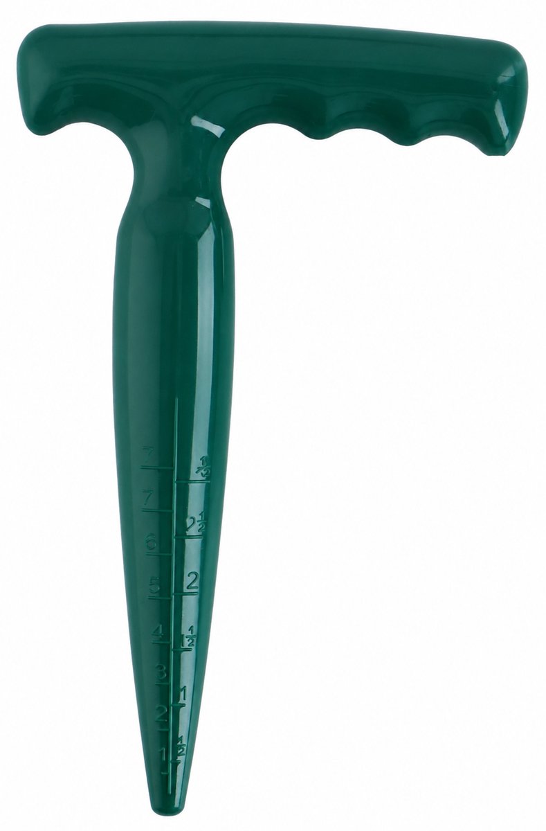 Kinzo plantoir - bâtonnet de graines pour semer et planter - trou de plantation avec marquage de 0 à 10 cm - outils de jardinage pour semis et bulbes de fleurs