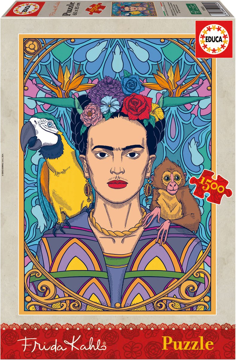 Educa - puzzle - 1500 pièces - frida kahlo