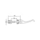 Levier d'espace rapide du poteau d'espace rapide en aluminium M6 x 60 mm -