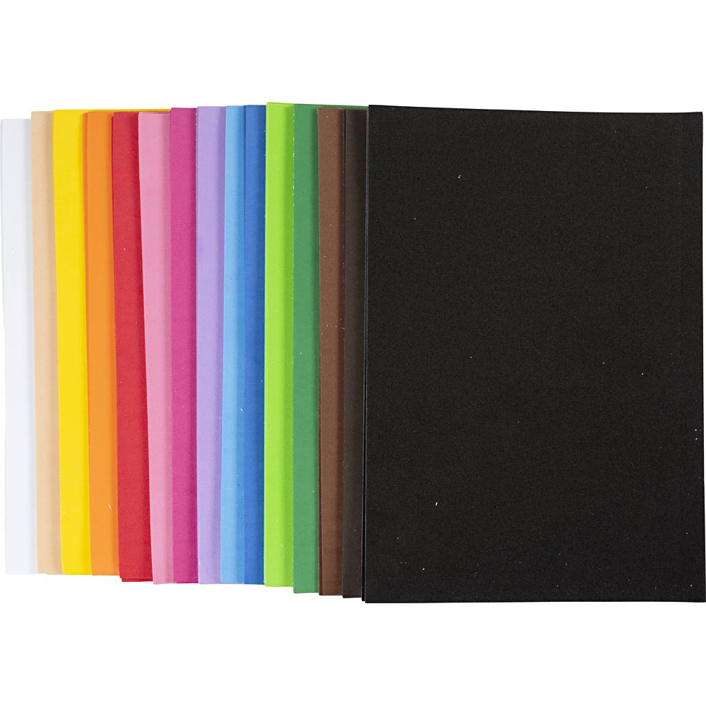Creativ Company Eva Foam Sheets A4 auto-adhésif, 30 feuilles