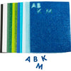 Feuilles de mousse Creativ company, format 14x25 cm, épaisseur 2 mm, harmonie bleu vert, 12 feuilles 1 boîte
