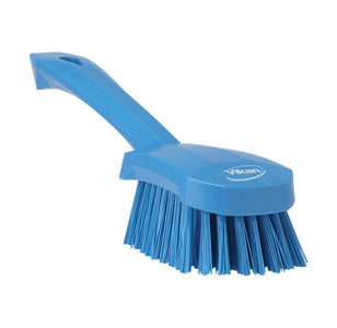 Vikan brosse à vaisselle bleu manche court (1 pièce)