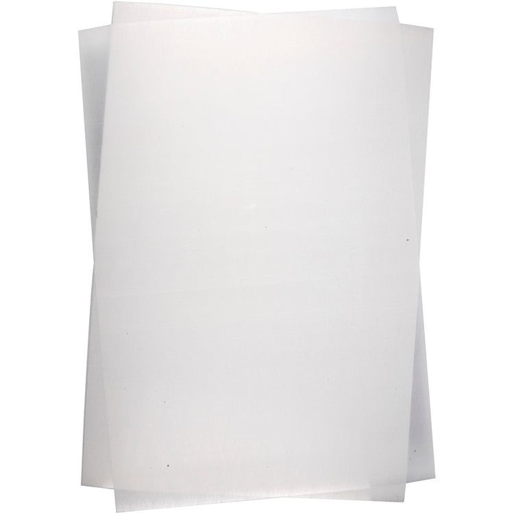 Creativ company feuilles de film rétractable, feuille 20x30 cm, épaisseur 0,3 mm, transparent brillant, 100 feuilles 1 boîte