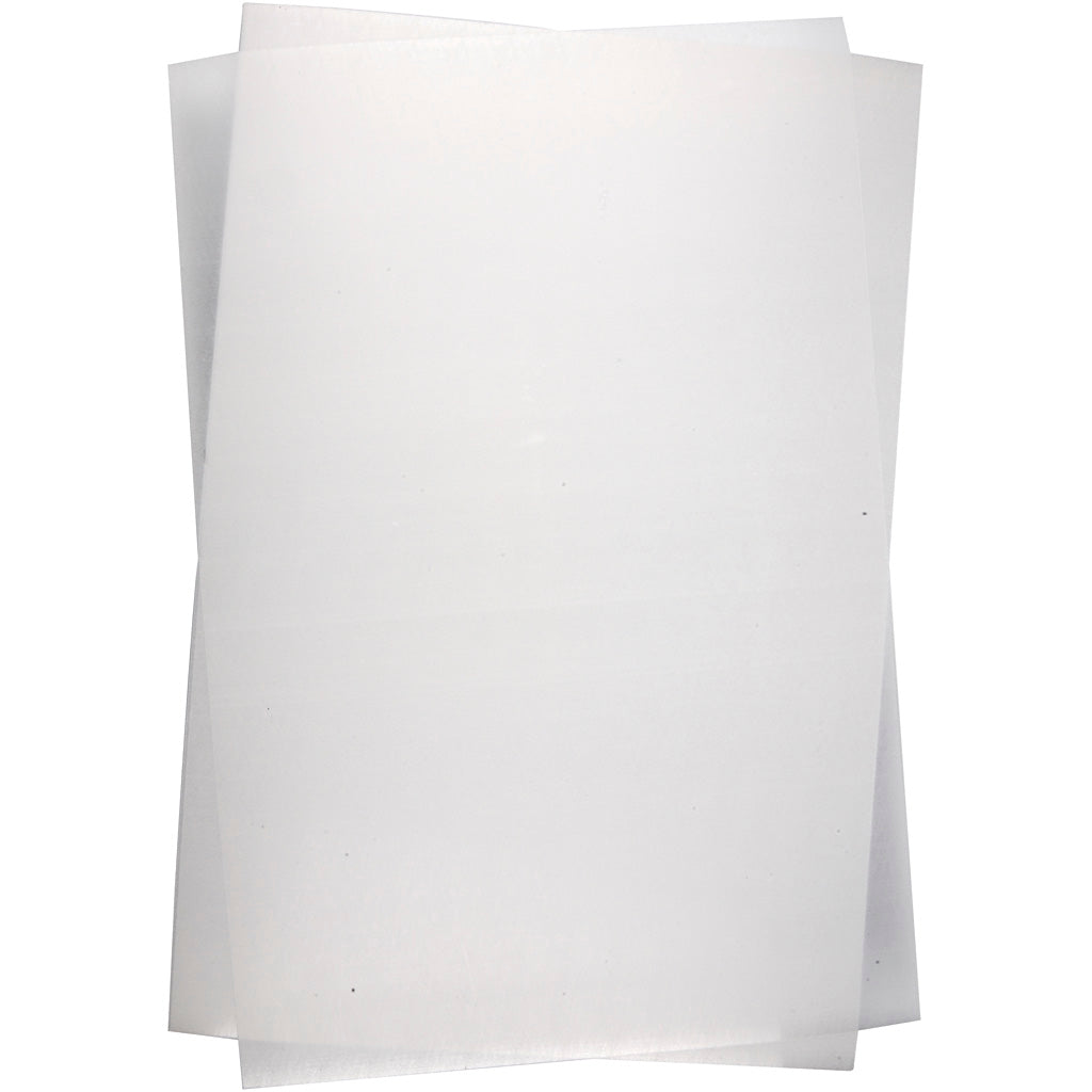 Creativ company feuilles de film rétractable, feuille 20x30 cm, épaisseur 0,3 mm, transparent mat, 100 feuilles 1 boîte