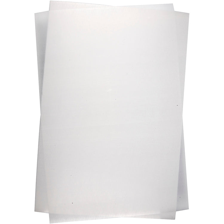 Creativ company feuilles de film rétractable, feuille 20x30 cm, épaisseur 0,3 mm, transparent mat, 100 feuilles 1 boîte