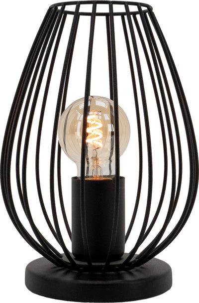 Lampe de table Eglo newtown - e27 - ø 23 cm - noir