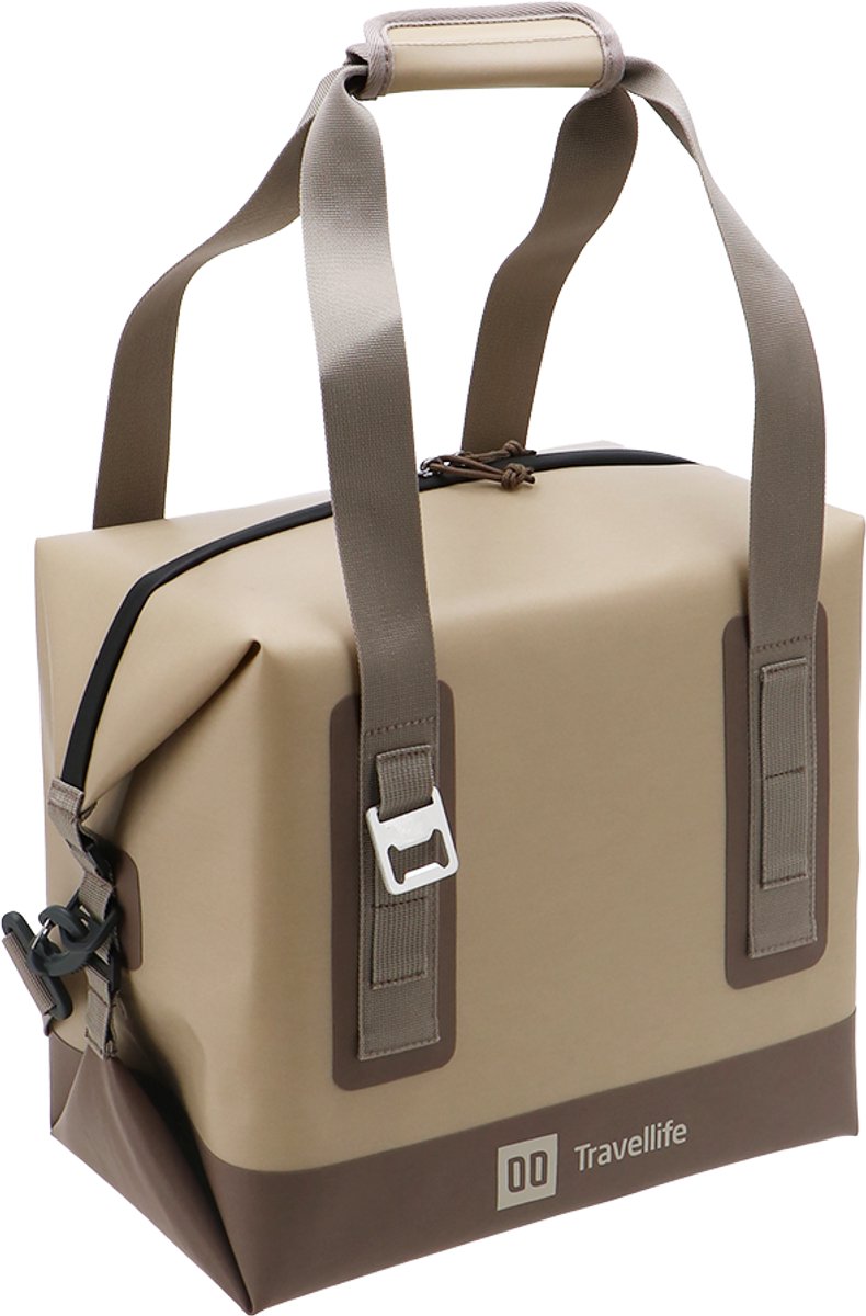 Sac isotherme Travellife Freja 17l beige - Tissu imperméable et anti-UV - reste au frais pendant 6 heures - pliable de manière compacte