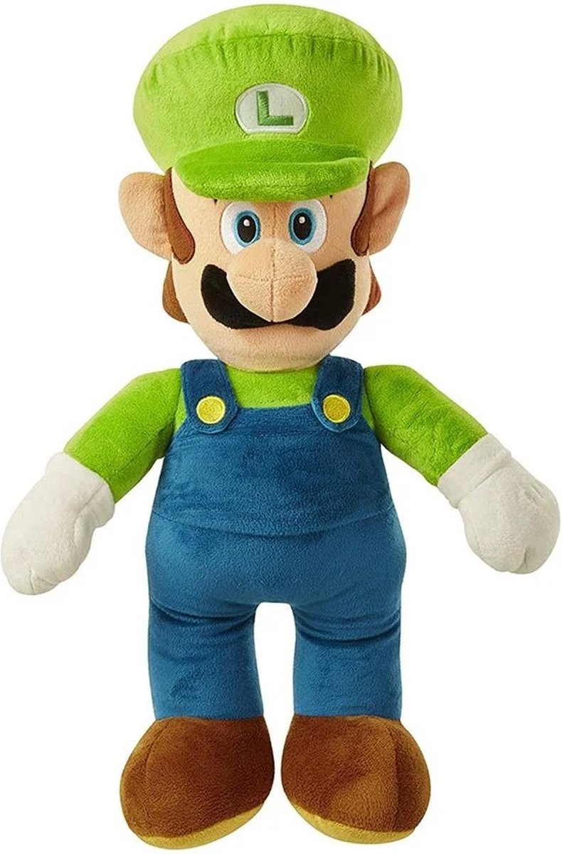 Jakks Nintendo Super Mario - Peluche Luigi Jumbo 50 cm