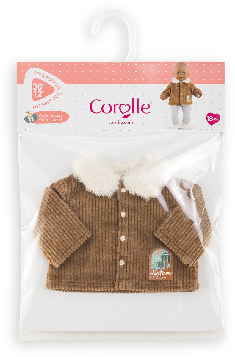 Veste en velours Corolle petit explorateur - 30cm