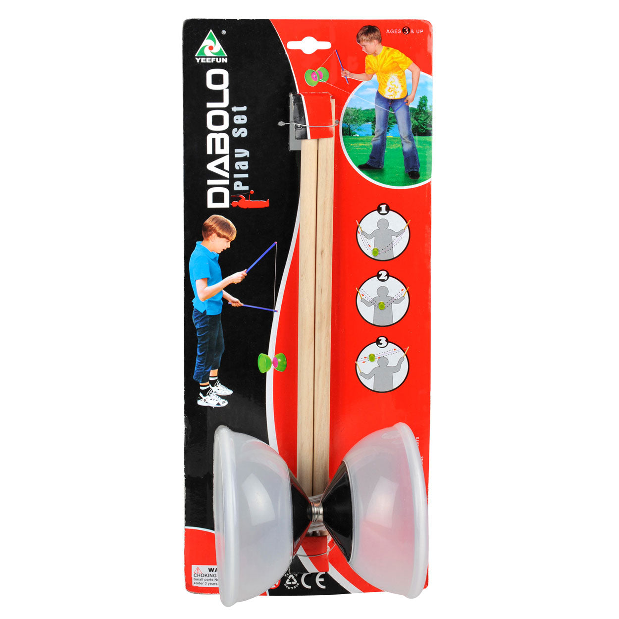 Diabolo grand transparent