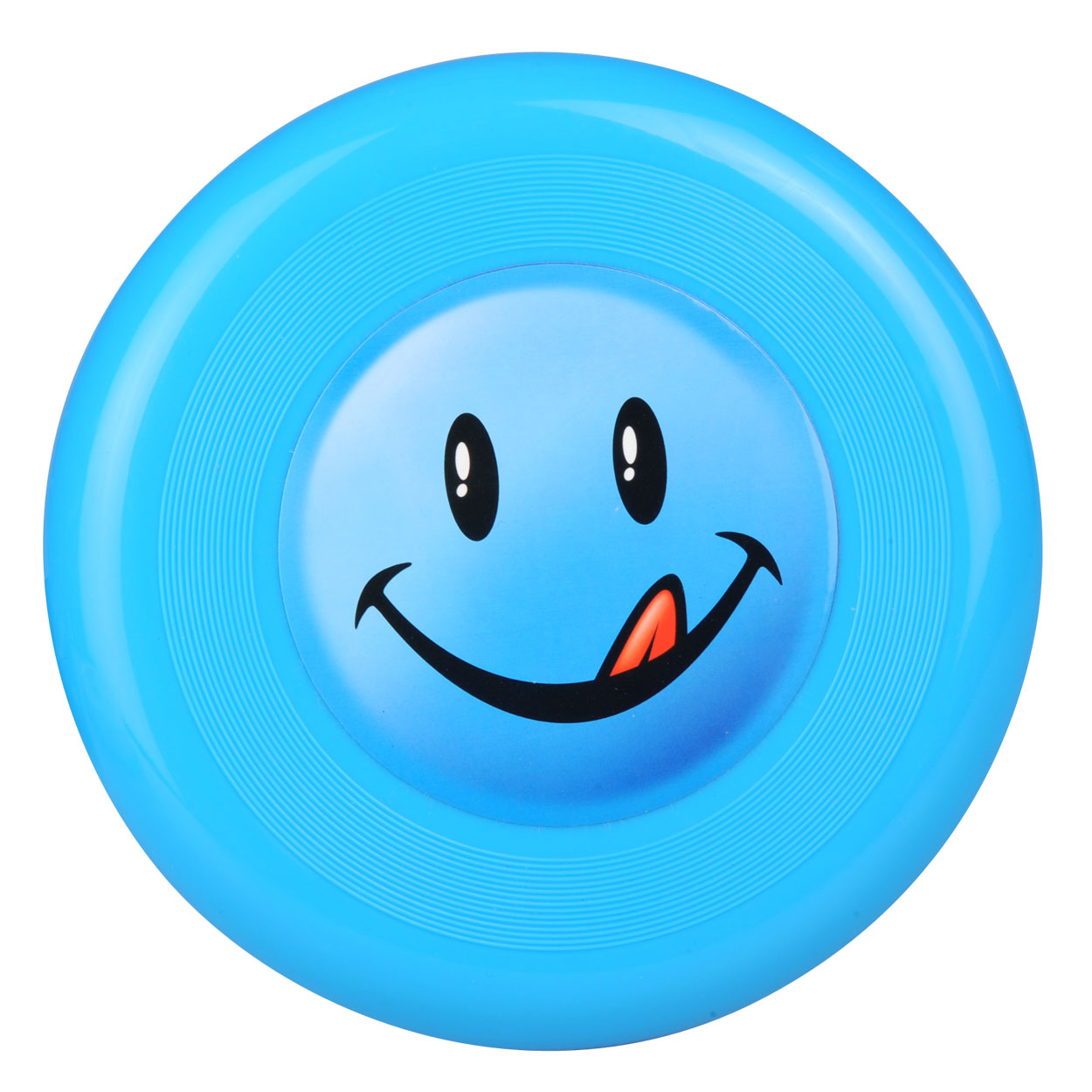 Frisbee avec visage souriant