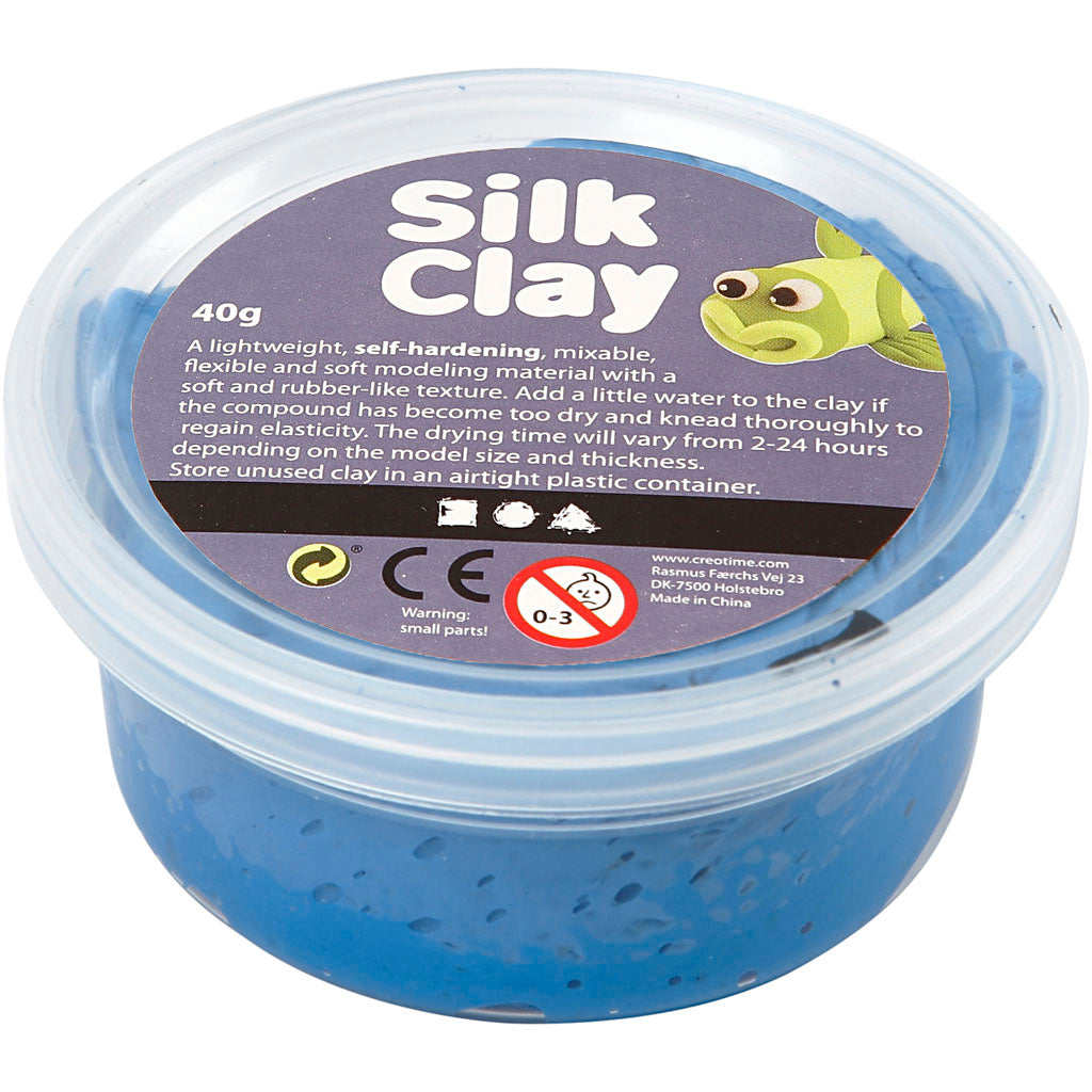 Argile de soie - bleu, 40gr.