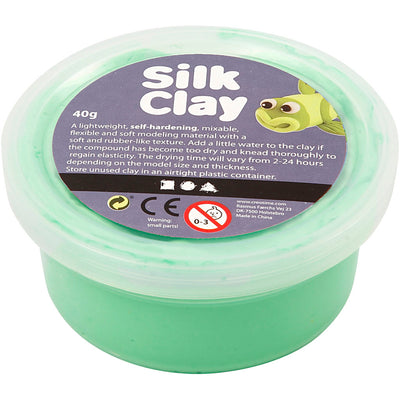 Argile de soie - vert clair, 40gr.