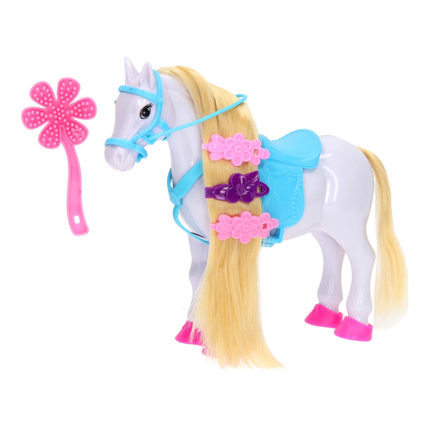 Jouer à cheval avec des accessoires
