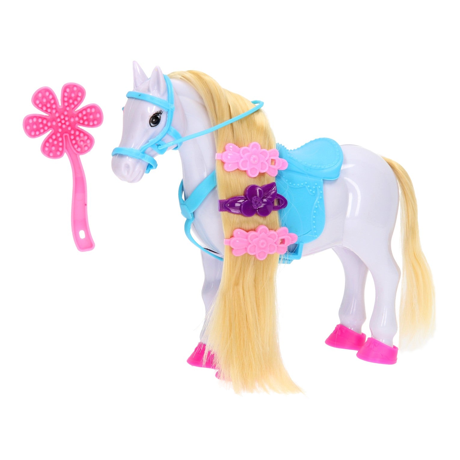 Jouer à cheval avec des accessoires